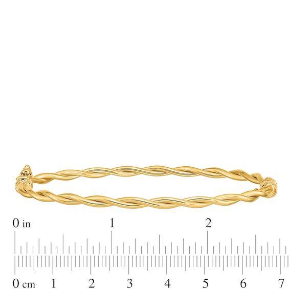 2.9mm Twist Bangle in 14K Gold