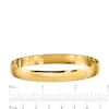 Thumbnail Image 1 of 8.0mm Slip-On Bangle in Solid 14K Gold - 7.5"