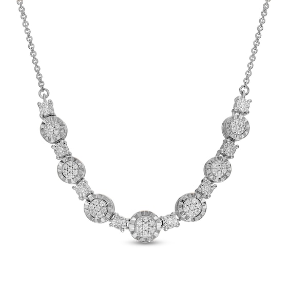 0.25 CT. T.W. Diamond Necklace in Sterling Silver - 18"