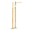 Diamond-Cut Vertical Bar Drop Earrings in 14K Gold