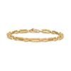 Thumbnail Image 0 of 5.0mm Paper Clip and Oval Link Chain Bracelet in Hollow 14K Gold - 7.5"
