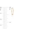 Thumbnail Image 2 of Cross Continuous Tube Hoop Earrings in 14K Gold