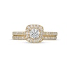 Thumbnail Image 3 of 1.00 CT. T.W. Diamond Cushion-Shaped Frame Bridal Set in 14K Gold