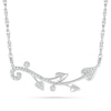 Thumbnail Image 0 of 0.115 CT. T.W. Diamond Swirl Tree Branch Necklace in Sterling Silver