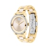 Ladies' Movado Bold® Ceramic Crystal Accent Gold-Tone IP Watch with Champagne Dial (Model: 3600785)