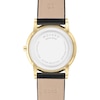 Ladies' Movado Museum Classic Gold-Tone PVD Strap Watch with Black Dial (Model: 0607584)