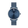 Ladies' Movado Bold® Shimmer Crystal Accent Blue IP Mesh Watch with a Blue Dial (Model: 3600780)