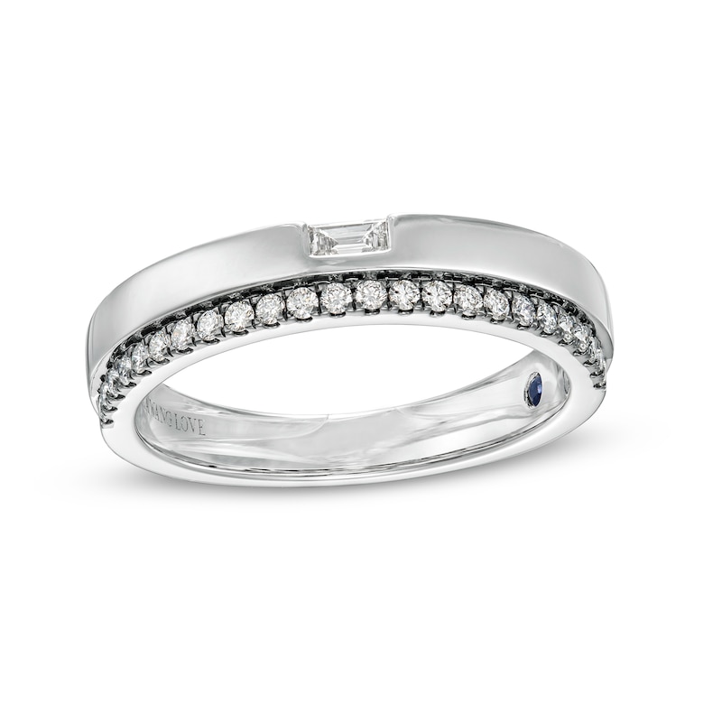 Vera Wang Love Collection Limited Edition 0.29 CT. T.W. Diamond Wedding Band in 14K White Gold|Peoples Jewellers