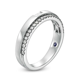 Vera Wang Love Collection Limited Edition 0.29 CT. T.W. Diamond Wedding Band in 14K White Gold