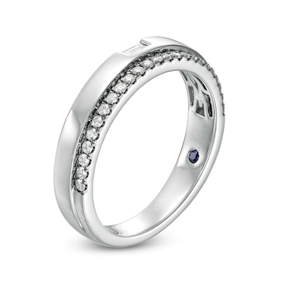 Vera Wang Love Collection Limited Edition 0.29 CT. T.W. Diamond Wedding Band in 14K White Gold