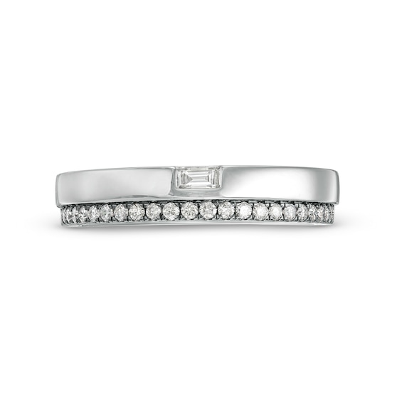 Vera Wang Love Collection Limited Edition 0.29 CT. T.W. Diamond Wedding Band in 14K White Gold