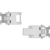 Thumbnail Image 1 of Men's 0.15 CT. T.W. Diamond Multi-Finish Triple Row Link Bracelet in Stainless Steel - 8.5"