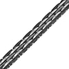 Thumbnail Image 0 of Men's 0.99 CT. T.W. Black Enhanced Diamond Alternating Multi-Row Link Bracelet in Stainless Steel and Black IP - 8.5"