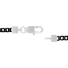 Men's 0.19 CT. T.W. Black Enhanced Diamond Multi-Finish Border ID Bracelet in Stainless Steel and Black IP - 8.5"