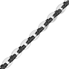 Thumbnail Image 0 of Men's 7.0mm Link Chain Bracelet in Stainless Steel and Black IP - 8.75"