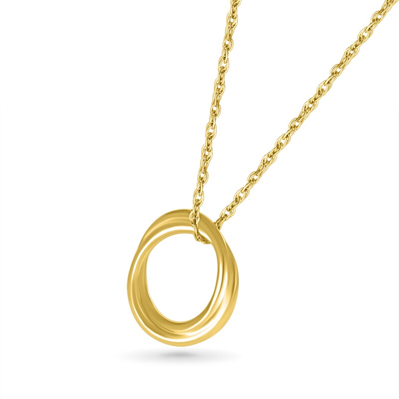 Double Circle Pendant in 10K Gold|Peoples Jewellers