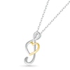 Treble Clef Heart Pendant in 10K Two-Tone Gold