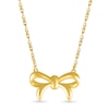 Thumbnail Image 0 of Bow Necklace in 10K Gold - 17.5"