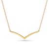 Chevron Necklace in 10K Gold - 17"