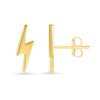 Lightning Bolt Stud Earrings in 10K Gold