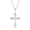 Thumbnail Image 0 of Gothic-Style Cross Pendant in 10K White Gold