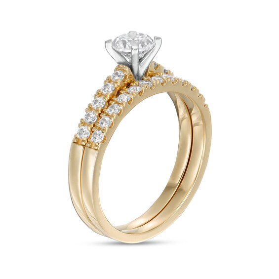 1.00 CT. T.W. Certified Canadian Diamond Bridal Set in 14K Two-Tone Gold (I/I2)