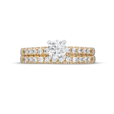 1.00 CT. T.W. Certified Canadian Diamond Bridal Set in 14K Two-Tone Gold (I/I2)