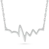 Heartbeat Necklace in 10K White Gold - 17"