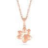 Thumbnail Image 0 of Puff Paw Print Pendant in 10K Rose Gold