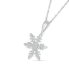 Snowflake Pendant in 10K White Gold