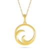 Thumbnail Image 0 of Rolling Wave Open Circle Pendant in 10K Gold