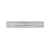 0.10 CT. T.W. Diamond Multi-Row Beaded Anniversary Band in Sterling Silver