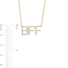 Thumbnail Image 2 of Diamond Accent "BFF" Necklace in Sterling Silver with 14K Gold Plate