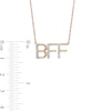 Thumbnail Image 2 of Diamond Accent "BFF" Necklace in Sterling Silver with 14K Rose Gold Plate