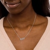 Diamond Accent "BFF" Necklace in Sterling Silver