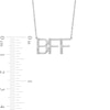 Diamond Accent "BFF" Necklace in Sterling Silver