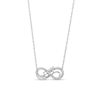 Thumbnail Image 0 of Diamond Accent "BFF" Infinity Loop Necklace in Sterling Silver