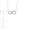 Thumbnail Image 2 of Diamond Accent "BFF" Infinity Loop Necklace in Sterling Silver
