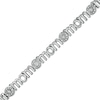 Thumbnail Image 0 of 0.145 CT. T.W. Composite Diamond Alternating "mom" Bracelet in Sterling Silver – 7.5"