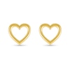 Heart Outline Stud Earrings in 10K Gold