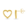 Thumbnail Image 2 of Heart Outline Stud Earrings in 10K Gold