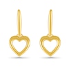 Thumbnail Image 0 of Heart Outline Drop Earrings in 10K Gold