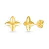 Thumbnail Image 1 of Rounded Four-Point Flower Stud Earrings in 10K Gold