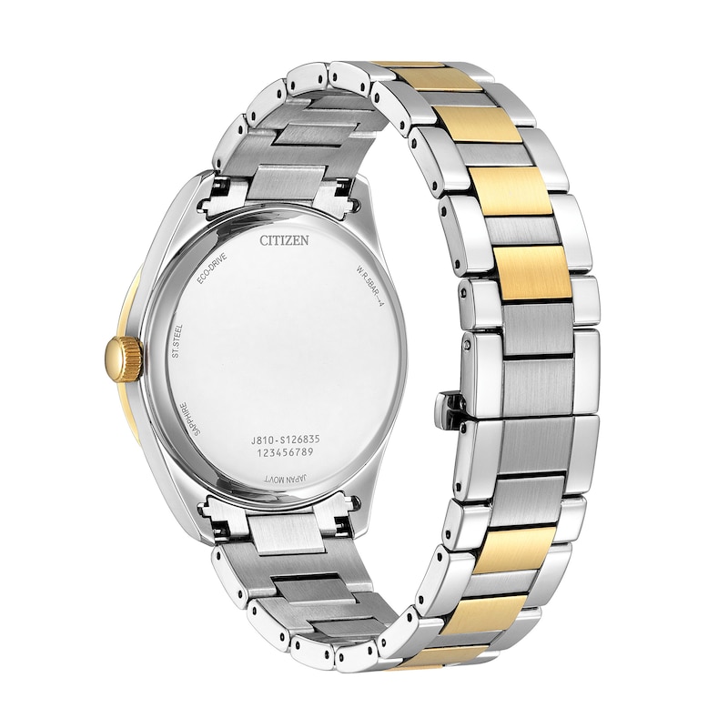 Ladies' Citizen Eco-Drive® Fiore Two-Tone Watch with White Dial (Model: AW1694-50A)