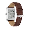 Thumbnail Image 2 of Men's Bulova Sutton Automatic Strap Watch with Rectangular Silver-Tone Skeleton Dial (Model: 96A268)