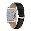 Men's Bulova Sutton Automatic Strap Watch with Rectangular Black Skeleton Dial (Model: 96A269)