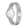 Thumbnail Image 2 of Ladies' Citizen Eco-Drive® Silhouette Crystal Accent Two-Tone Watch with Blue Dial (Model: FE1234-50L)