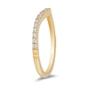 Enchanted Disney Princess 0.20 CT. T.W. Diamond Contour Wedding Band in 14K Gold