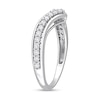 Thumbnail Image 3 of 0.31 CT. T.W. Diamond Bypass Contour Anniversary Band in 10K White Gold