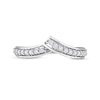 Thumbnail Image 4 of 0.31 CT. T.W. Diamond Bypass Contour Anniversary Band in 10K White Gold